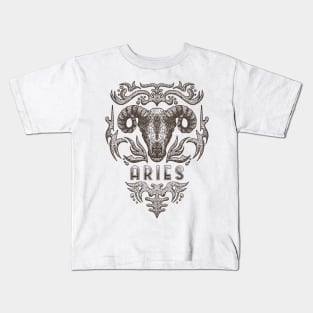 Aries Zodiac Sign Kids T-Shirt